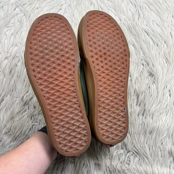 Vans Women's 10 Men's 8.5 Green Suede Low Top Lace Up Sneakers Skate Urban - Picture 6 of 7